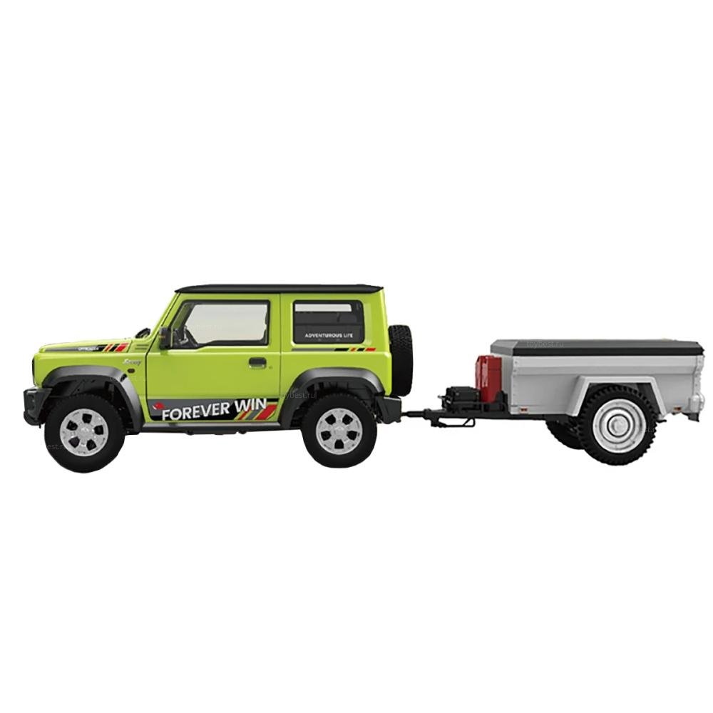 Радиоуправляемый внедрожник Suzuki Jimny PRO с прицепом (свет, выхлоп,  Li-Po 5C) - HG4-53PRO-54-G купить по выгодной цене от интернет-магазина  Тойбест